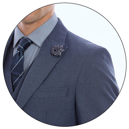 Saco Slim Fit Para Caballero A Cuadros Con Solapa Escuadra