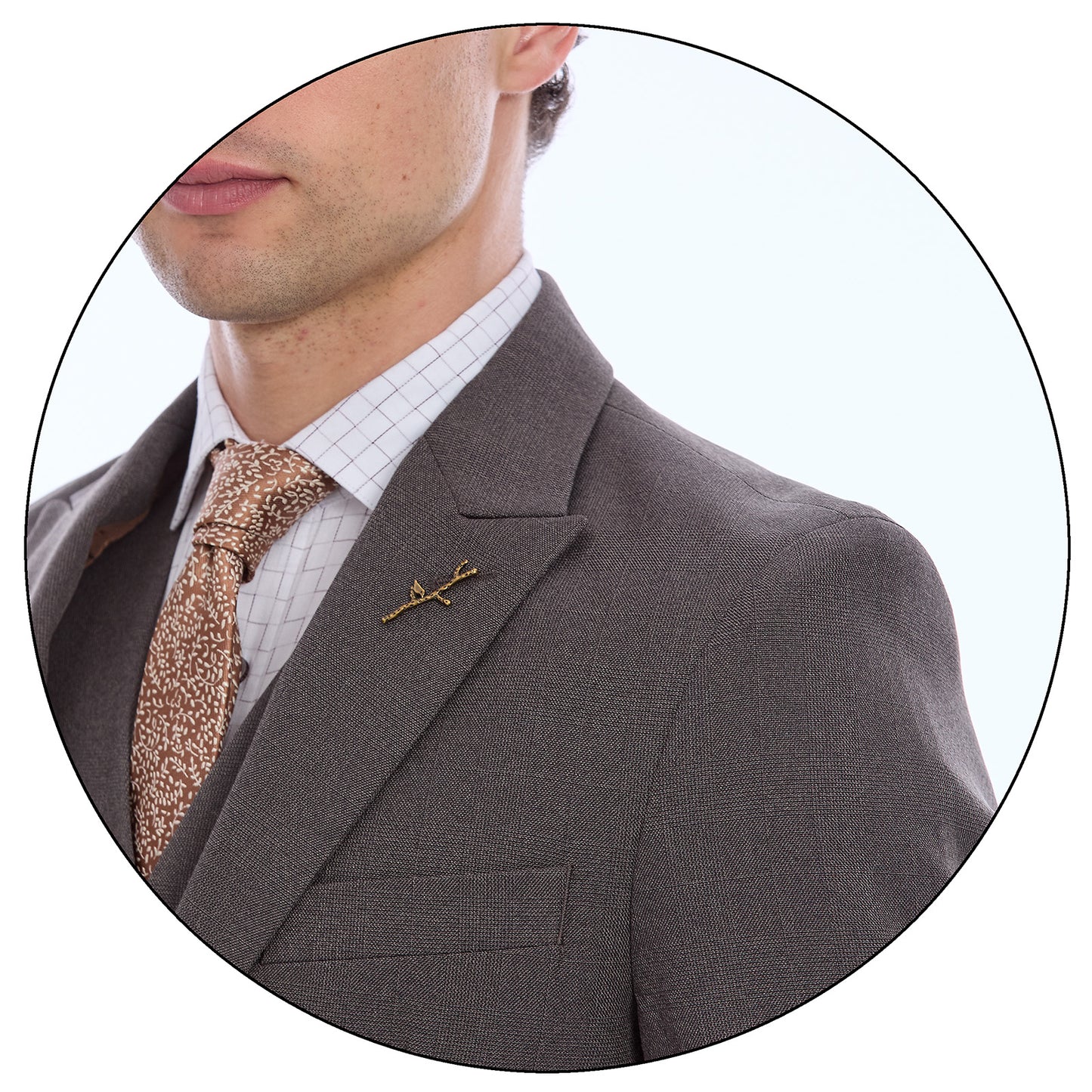 Saco Slim Fit Para Caballero A Cuadros Con Solapa Escuadra