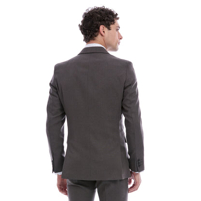 Saco Slim Fit Para Caballero A Cuadros Con Solapa Escuadra