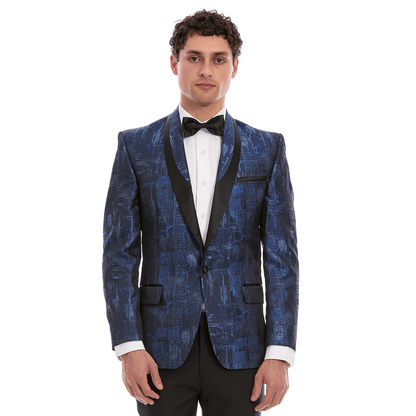 Saco Ceremonia Para Caballero Slim Fit  Solapa Satinada
