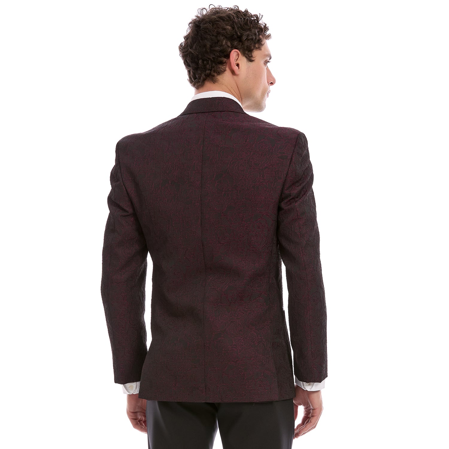 Saco Ceremonia Para Hombre Slim Fit  Texturizado Solapa Satinada