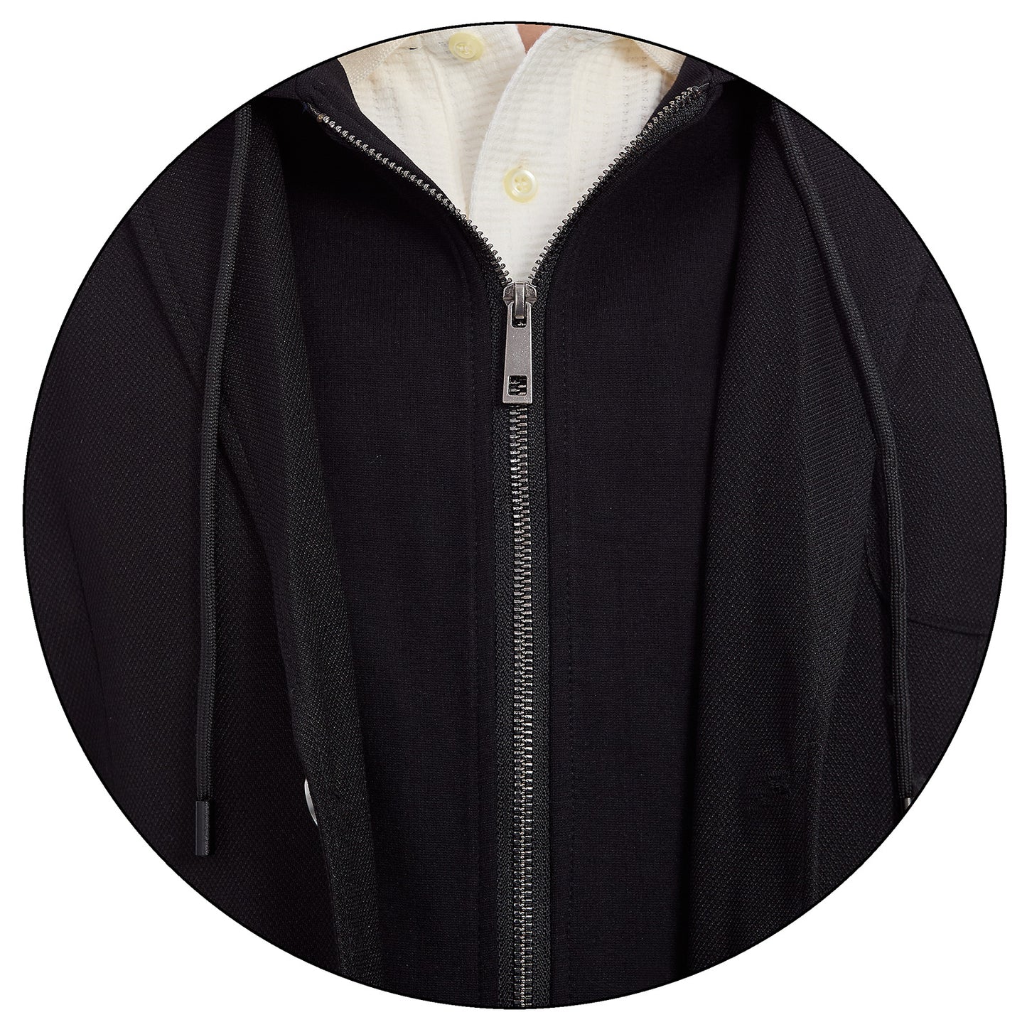 Saco Casual Para Caballero Slim Fit Con Capucha Desmontable