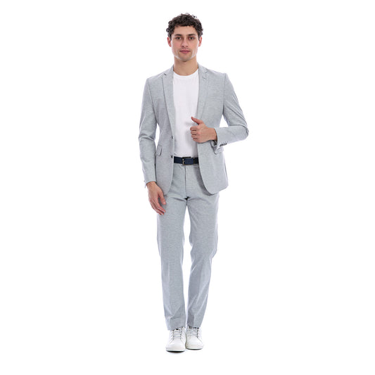 Saco Slim Fit Para Caballero Bi-Stretch Con Solapa Escuadra