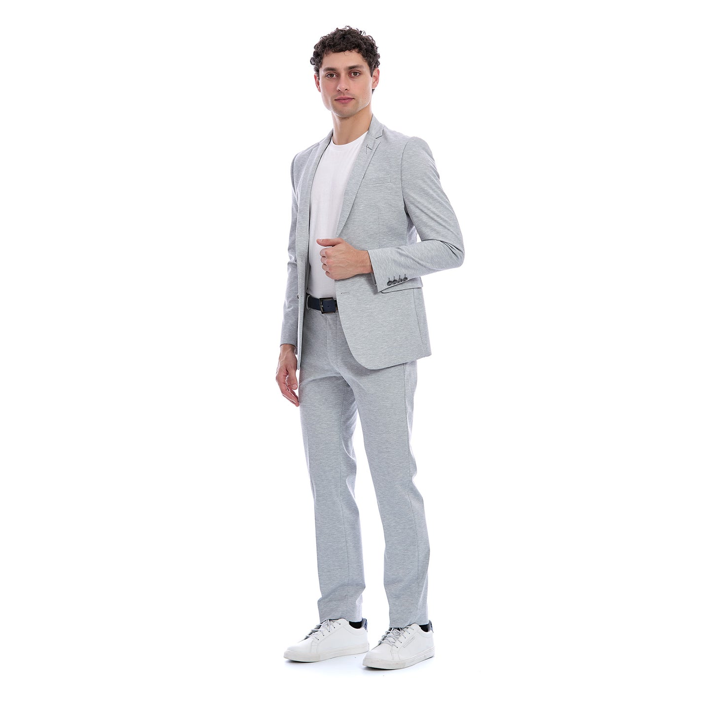 Saco Slim Fit Para Caballero Bi-Stretch Con Solapa Escuadra