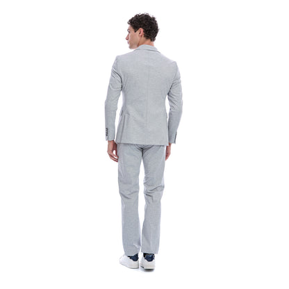 Saco Slim Fit Para Caballero Bi-Stretch Con Solapa Escuadra