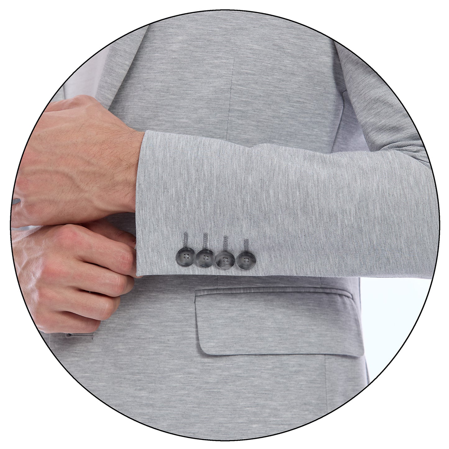 Saco Slim Fit Para Caballero Bi-Stretch Con Solapa Escuadra