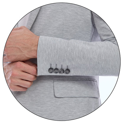 Saco Slim Fit Para Caballero Bi-Stretch Con Solapa Escuadra