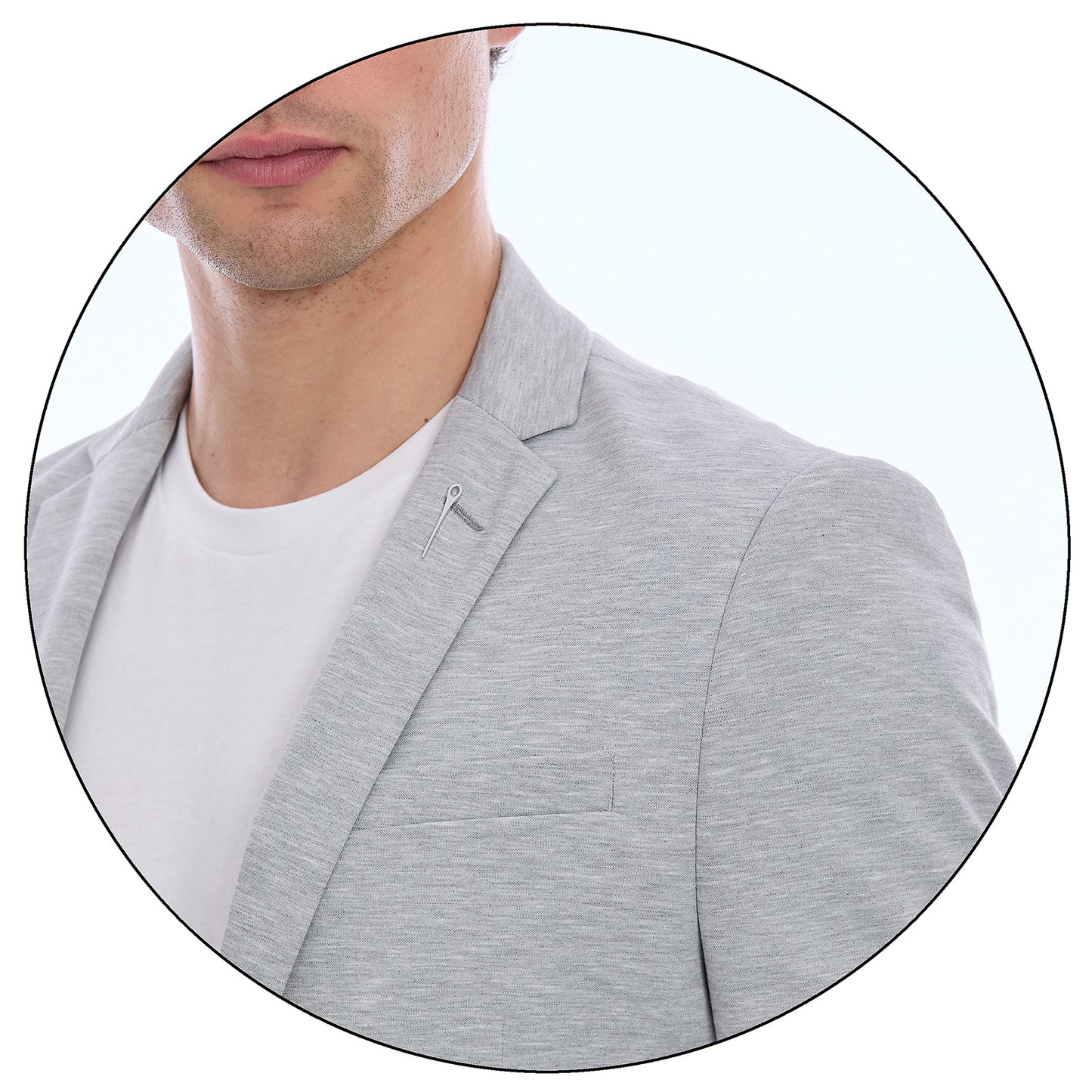 Saco Slim Fit Para Caballero Bi-Stretch Con Solapa Escuadra