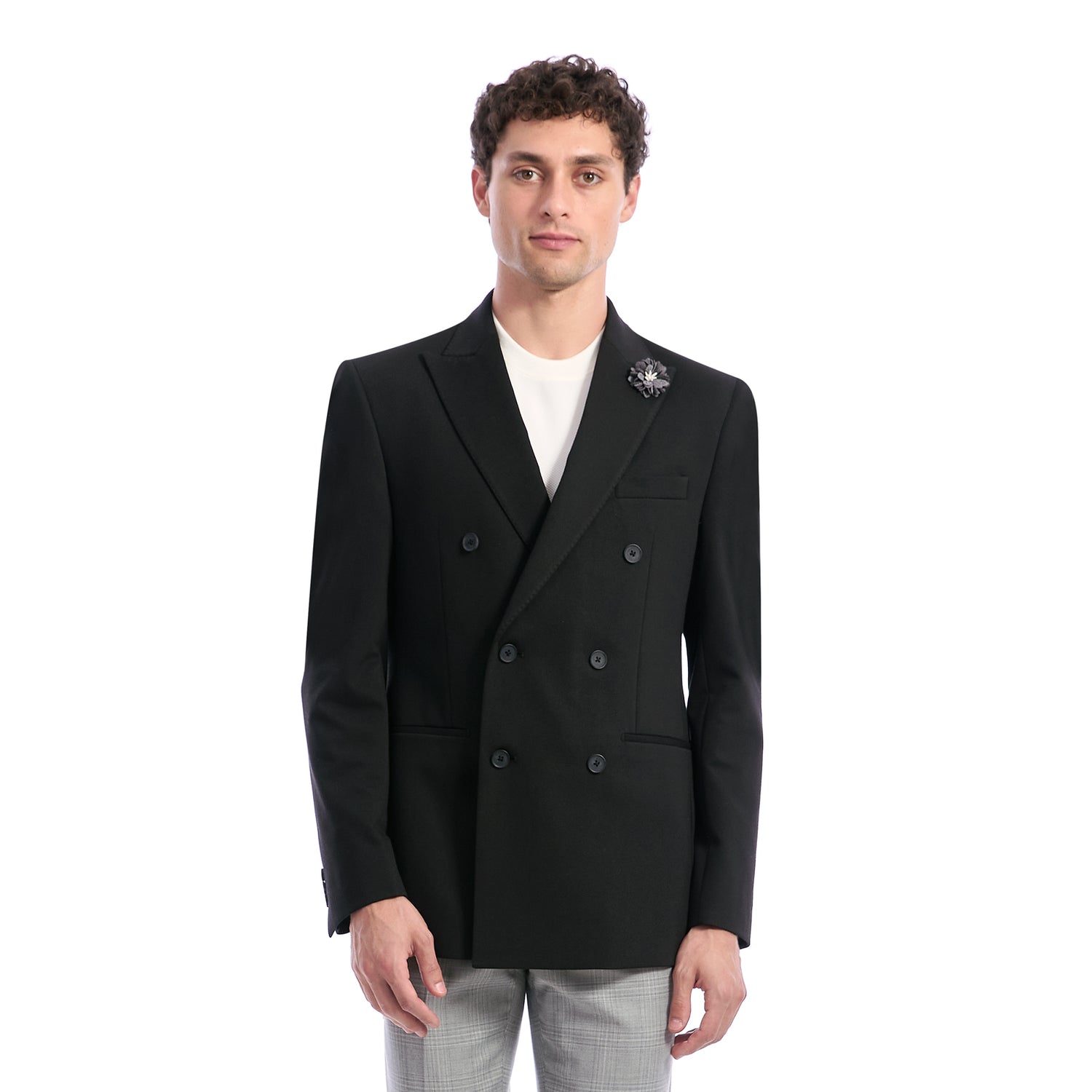 Saco Ceremonia Cruzado para Hombre Liso