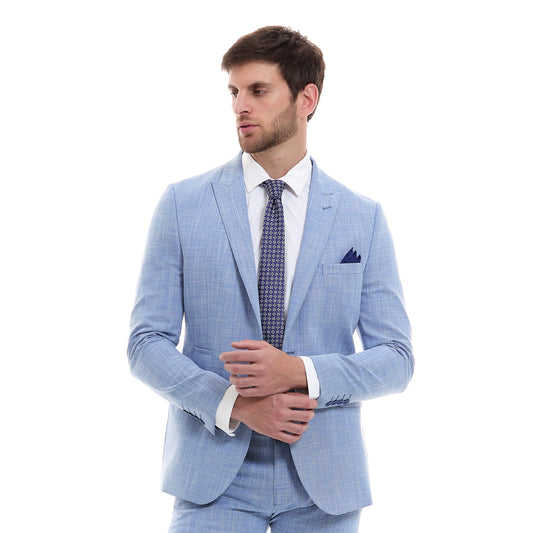 Saco Separates Slim Fit Vittorio Forti Azul 2 Botones