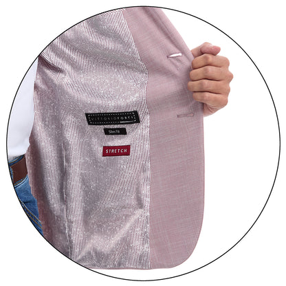 Saco casual para caballero Fit slim Liso Vittorio Forti
