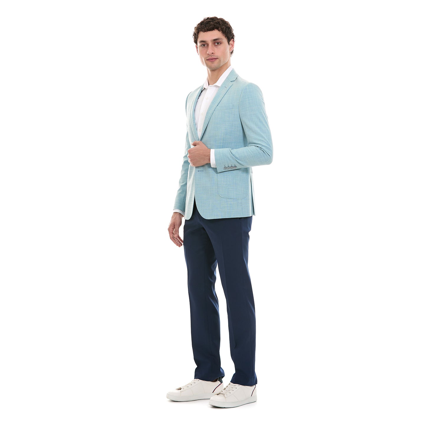 Saco Casual Para Caballero Slim  Fit Liso