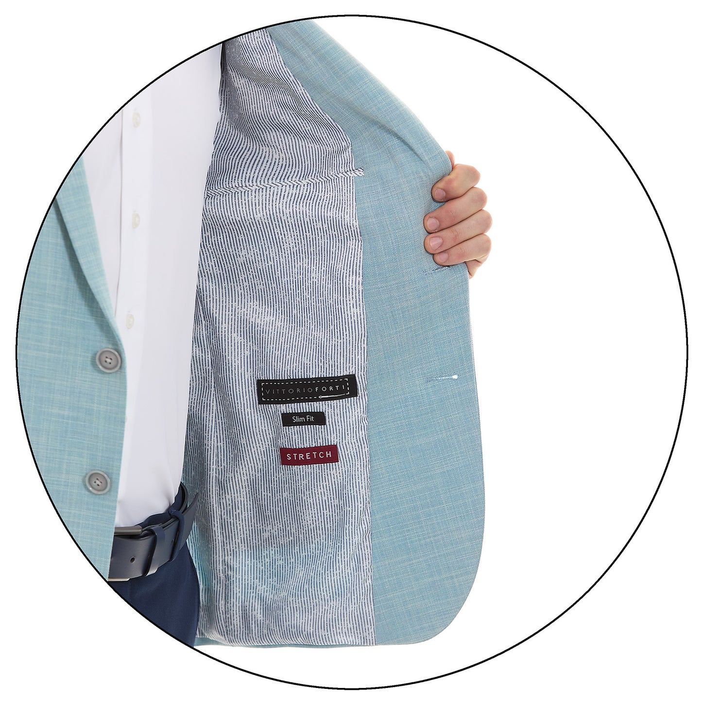 Saco Casual Para Caballero Slim  Fit Liso