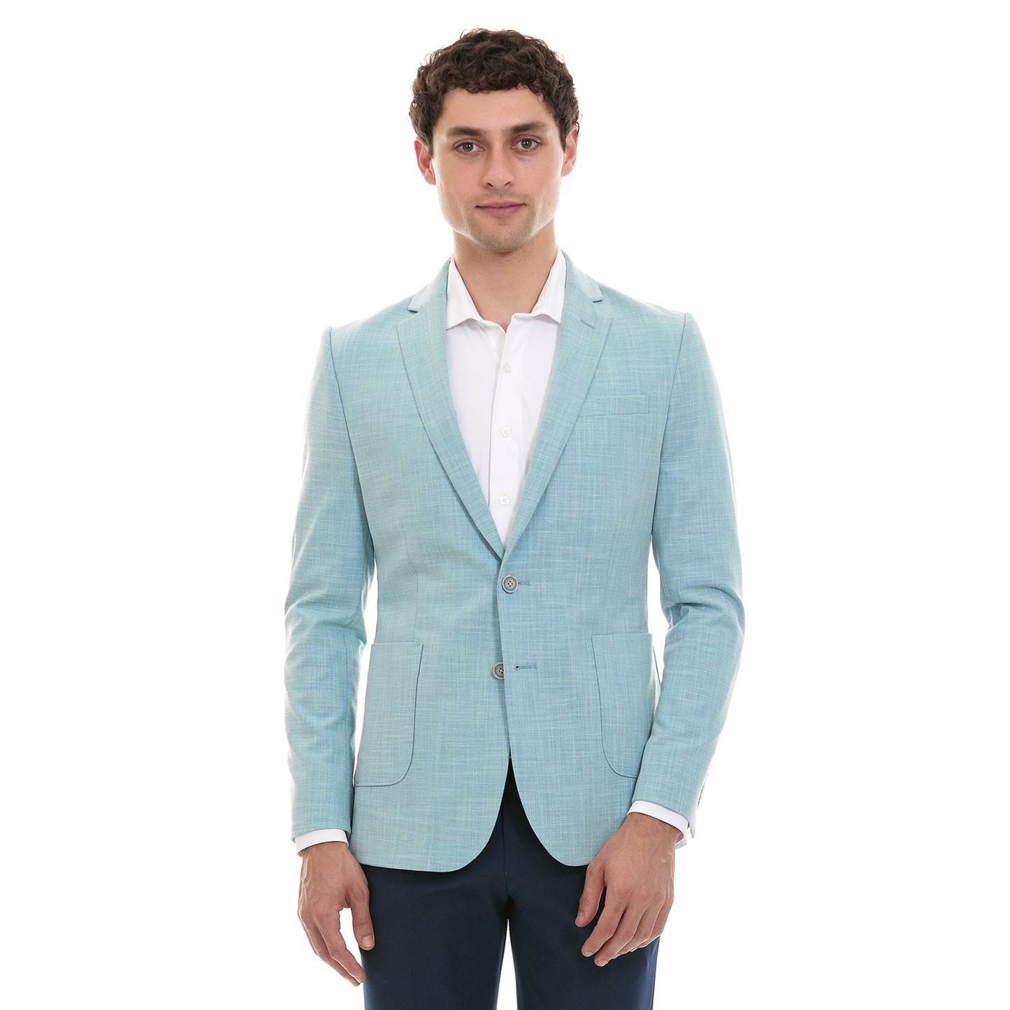Saco Casual Para Caballero Slim  Fit Liso