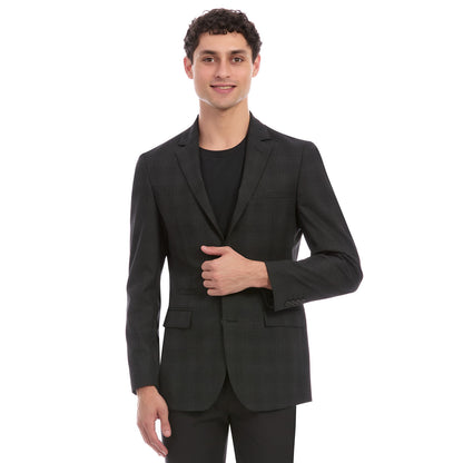 Saco Casual Desfoderado Slim Fit Para Caballero En Tejido A Cuadros