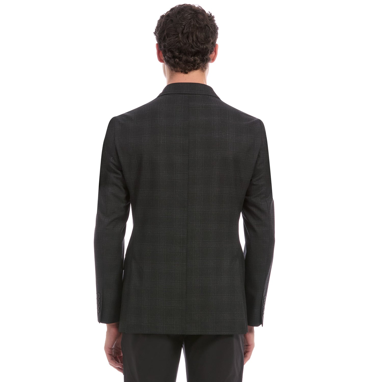 Saco Casual Desfoderado Slim Fit Para Caballero En Tejido A Cuadros