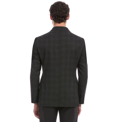 Saco Casual Desfoderado Slim Fit Para Caballero En Tejido A Cuadros