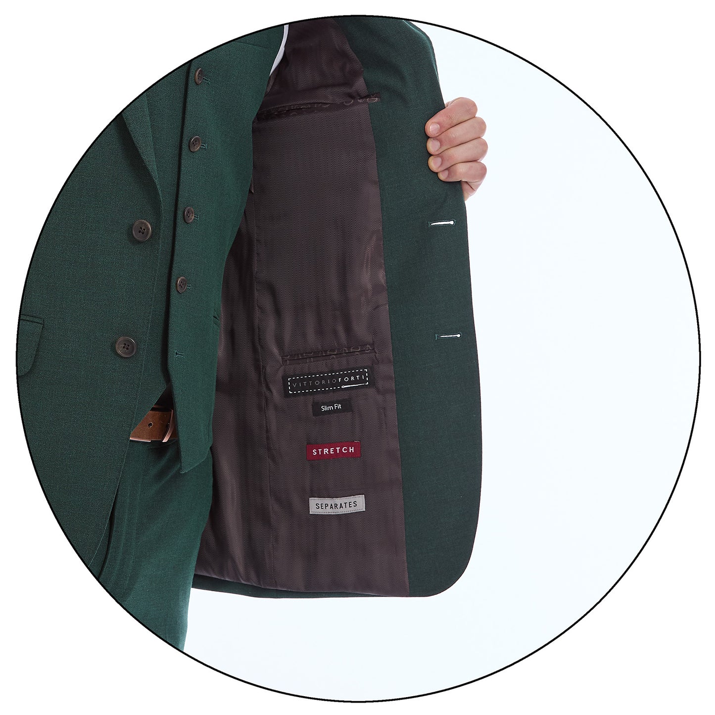 Saco Separates Para Caballero Slim Fit Solapa Escuadra Liso