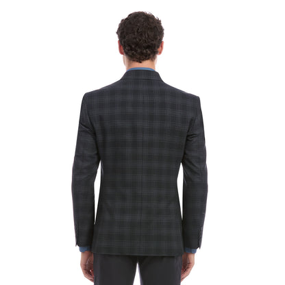 Saco Casual Para Caballero Slim Fit En Tejido A Cuadros