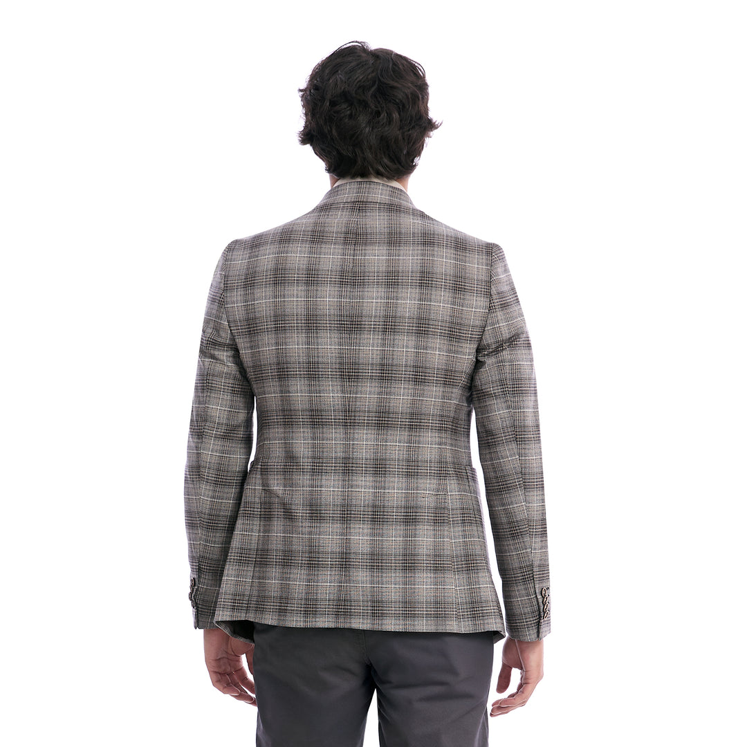 Saco Casual Para Caballero Slim Fit  A Cuadros
