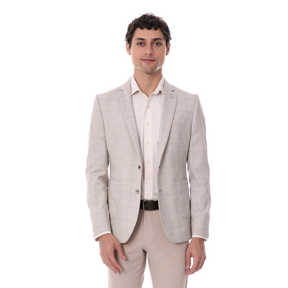 Saco Casual  Slim Cuadros para Caballero Elegante