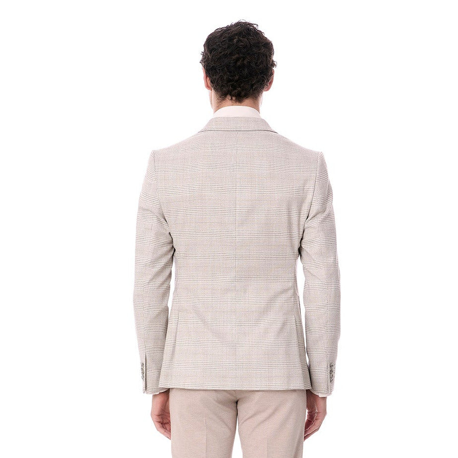 Saco Casual  Slim Cuadros para Caballero Elegante