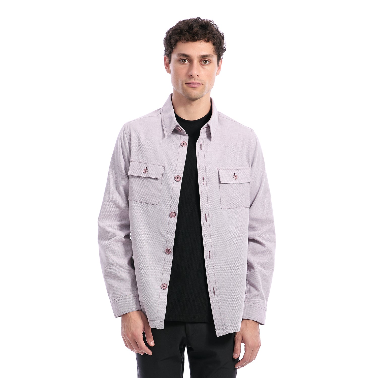 Sobrecamisa Casual para Hombre  Cuello Spread