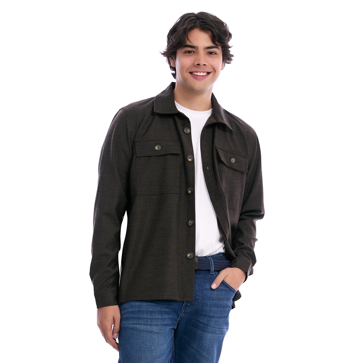 Sobrecamisa Casual Manga Larga