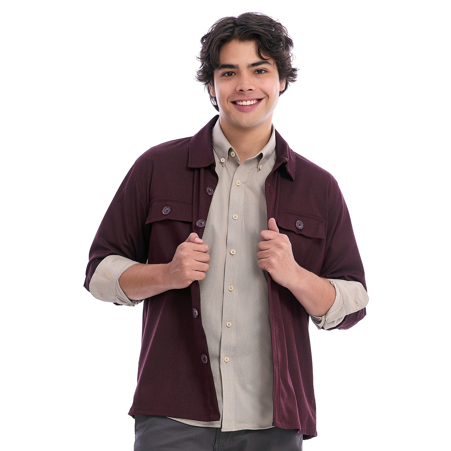 Sobrecamisa Casual Manga Larga