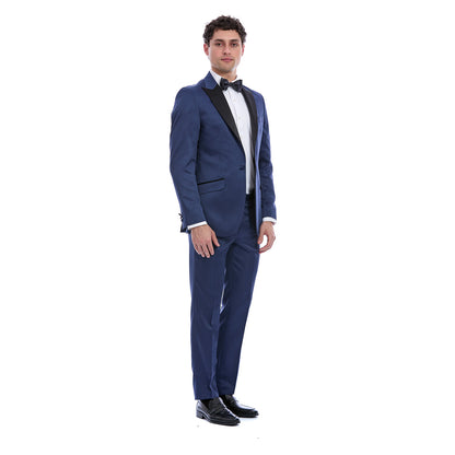 Smocking Para Caballero Slim Fit Solapa Pico Un Botón