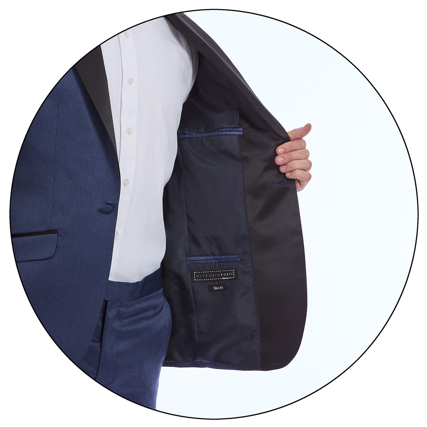 Smocking Para Caballero Slim Fit Solapa Pico Un Botón