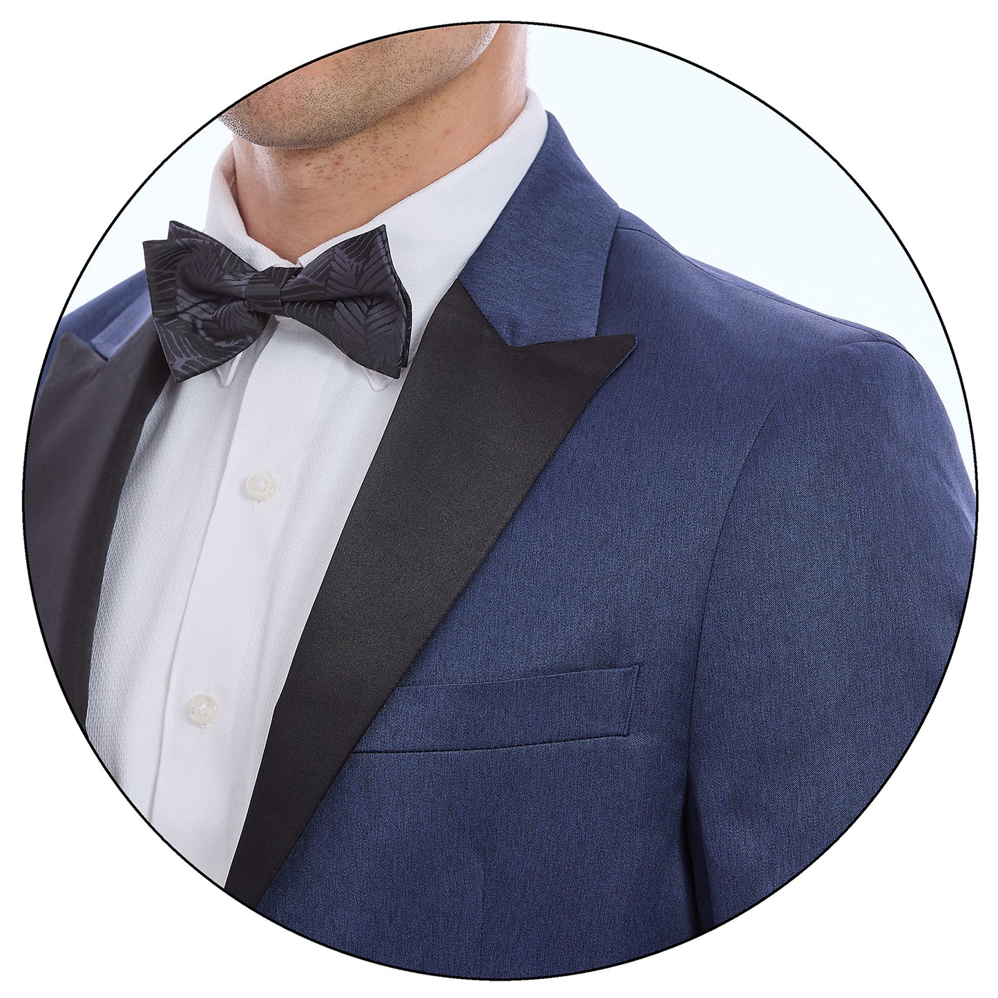 Smocking Para Caballero Slim Fit Solapa Pico Un Botón