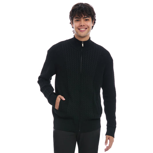 Suéter Tejido Para Caballero Con Cierre Completo