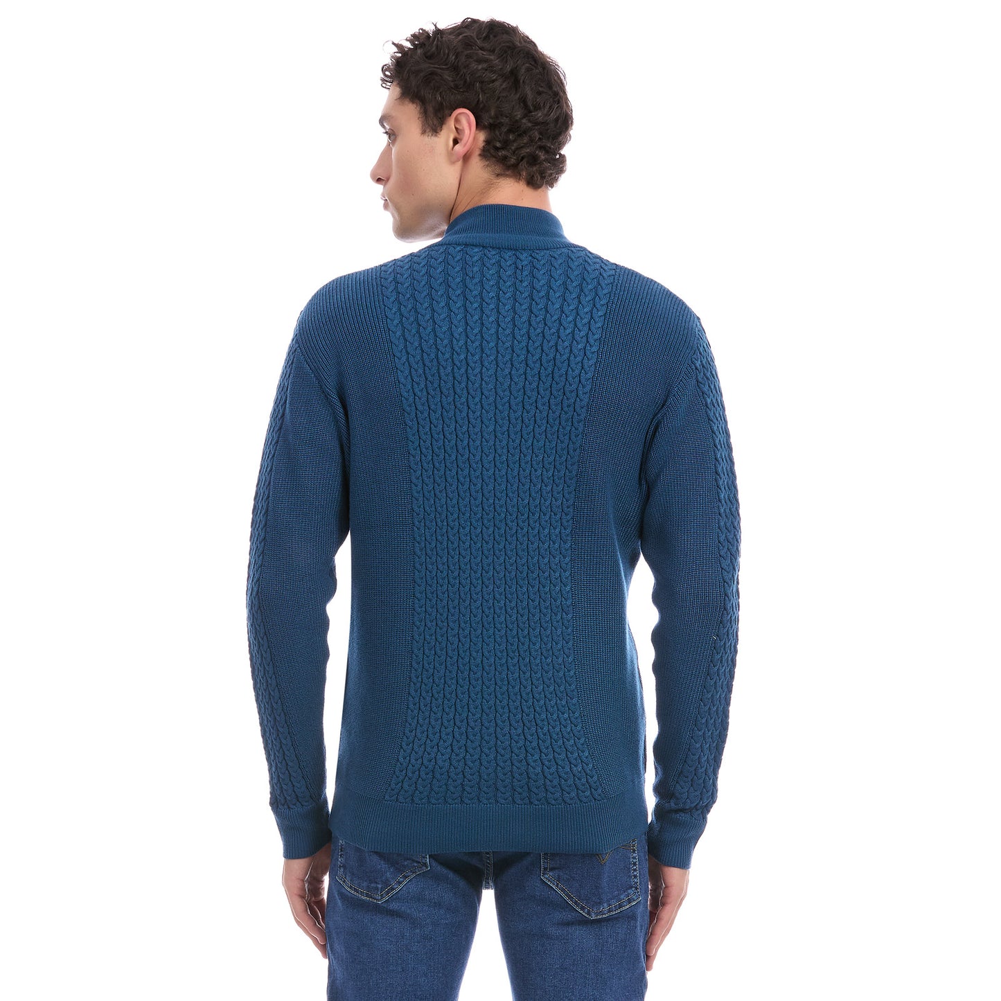 Suéter Tejido Para Caballero Con Cierre Completo