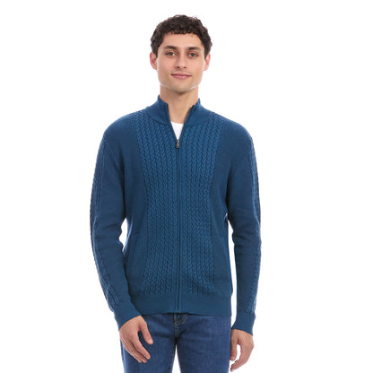 Suéter Tejido Para Caballero Con Cierre Completo