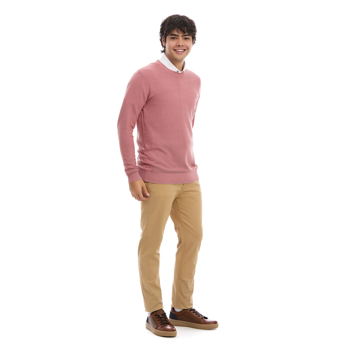 Sueter para Hombre Moda Business Casual Cuello Redondo