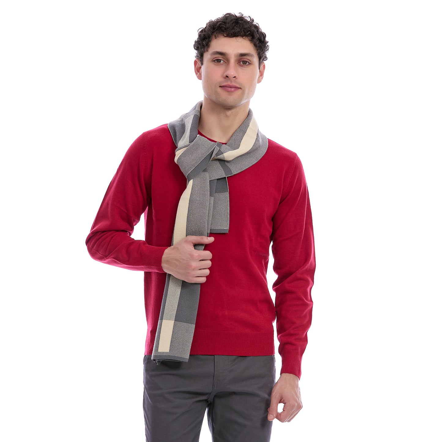 Suéter Para Caballero Cuello Redondo Slim Fit Tejido Fino