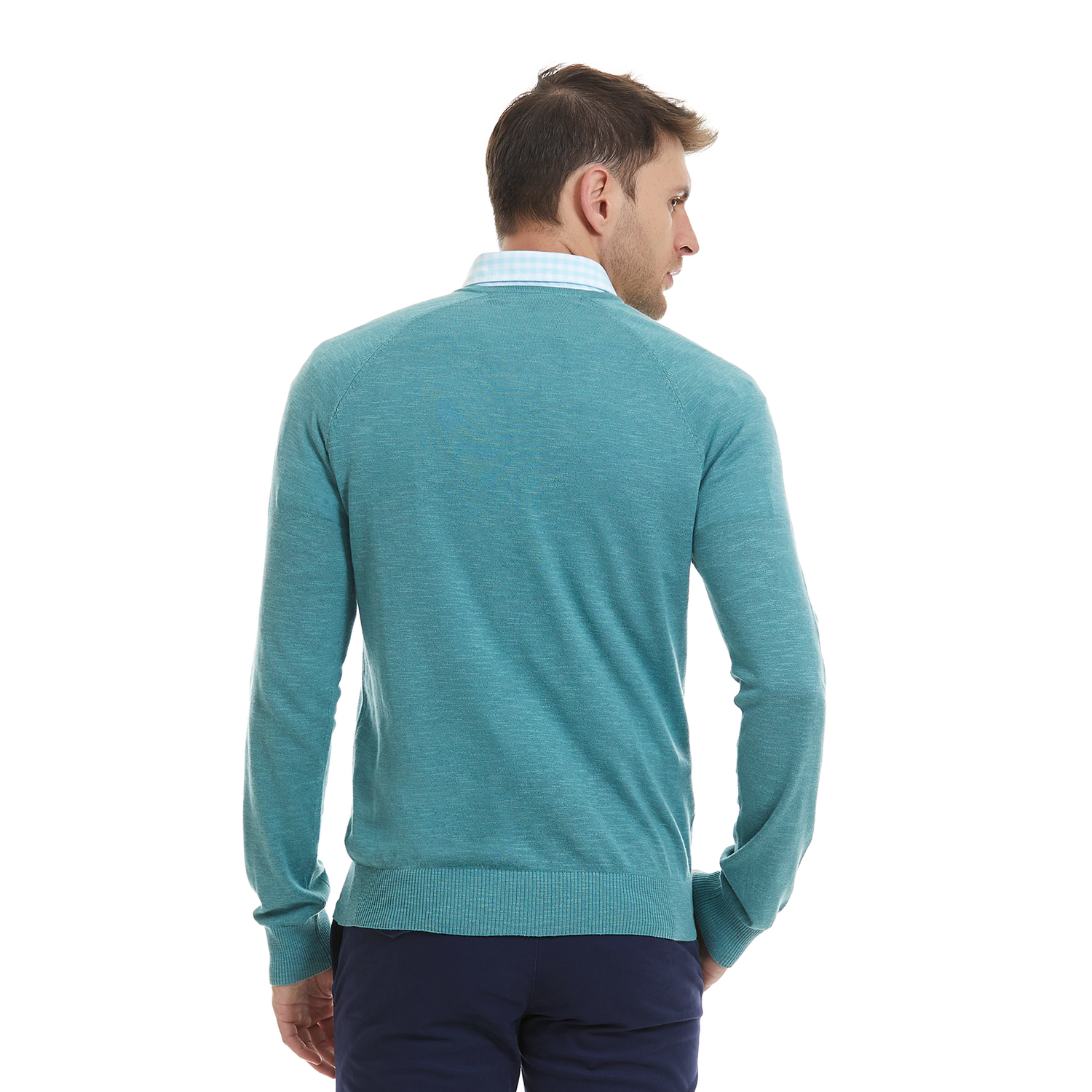 Sueter en Tejido Punto Liso Cuello V