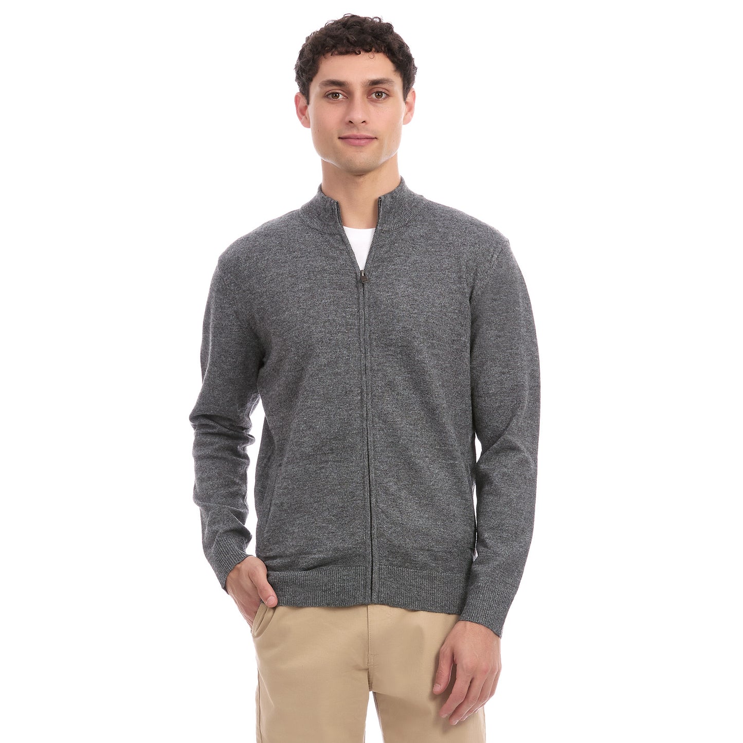 Suéter Caballero Cuello Alto con Cierre