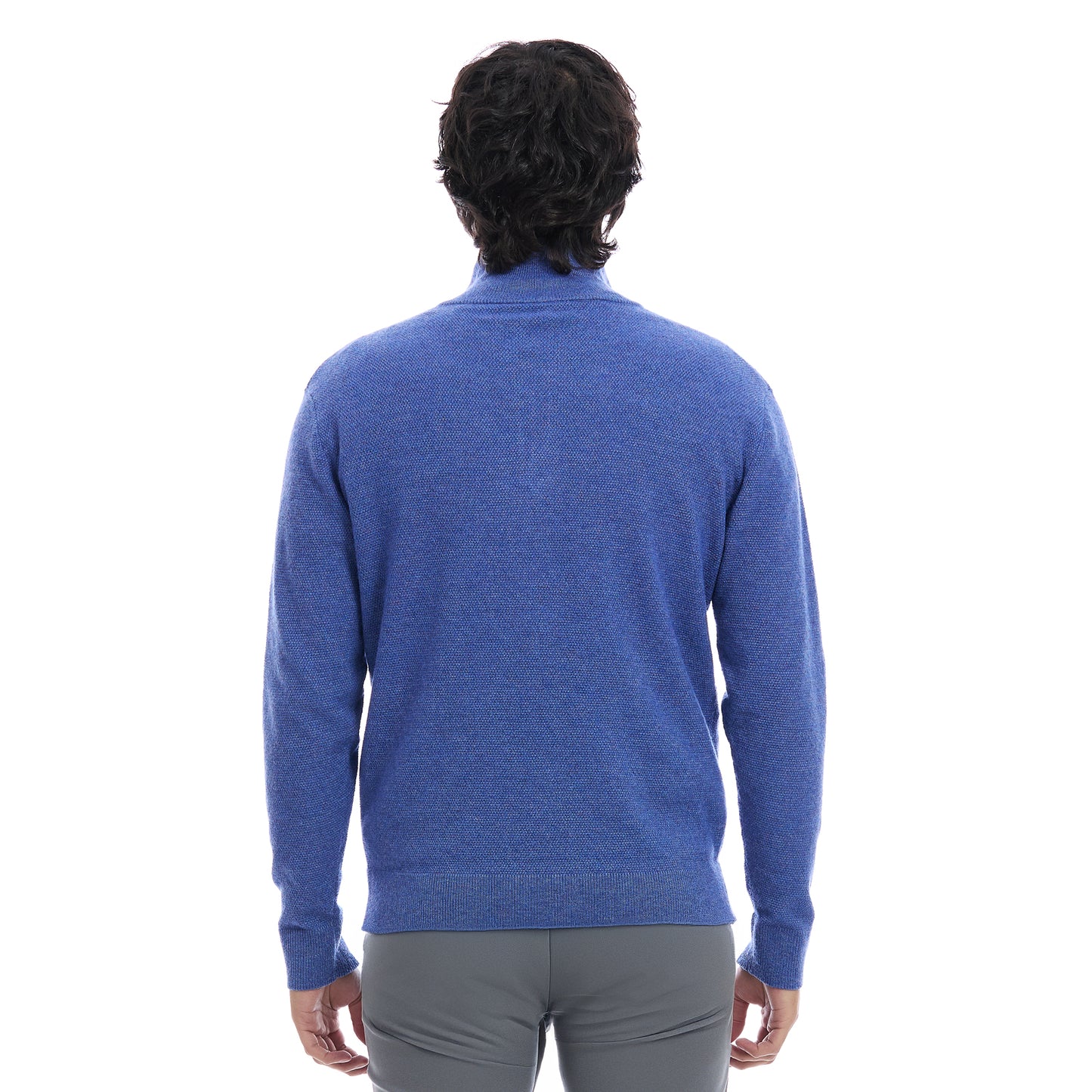 Suéter Para Caballero Con Cierre Medio y Bolsillo