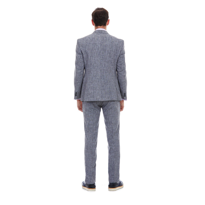 Pantalón De Vestir Para Hombre Formal Gris Slim-Fit – Vittorio Forti
