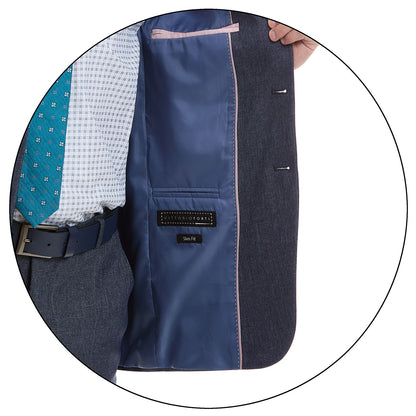 Traje Slim Fit Vittorio Forti Solapa de Pico 2 Botones