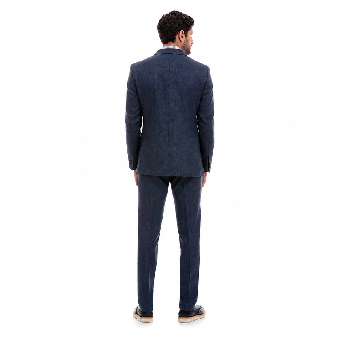 Traje Para Caballero Slim Fit Solapa de Pico Tejido Liso