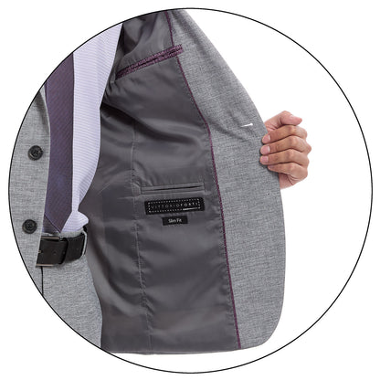 Traje para caballero Fit Slim en tejido liso
