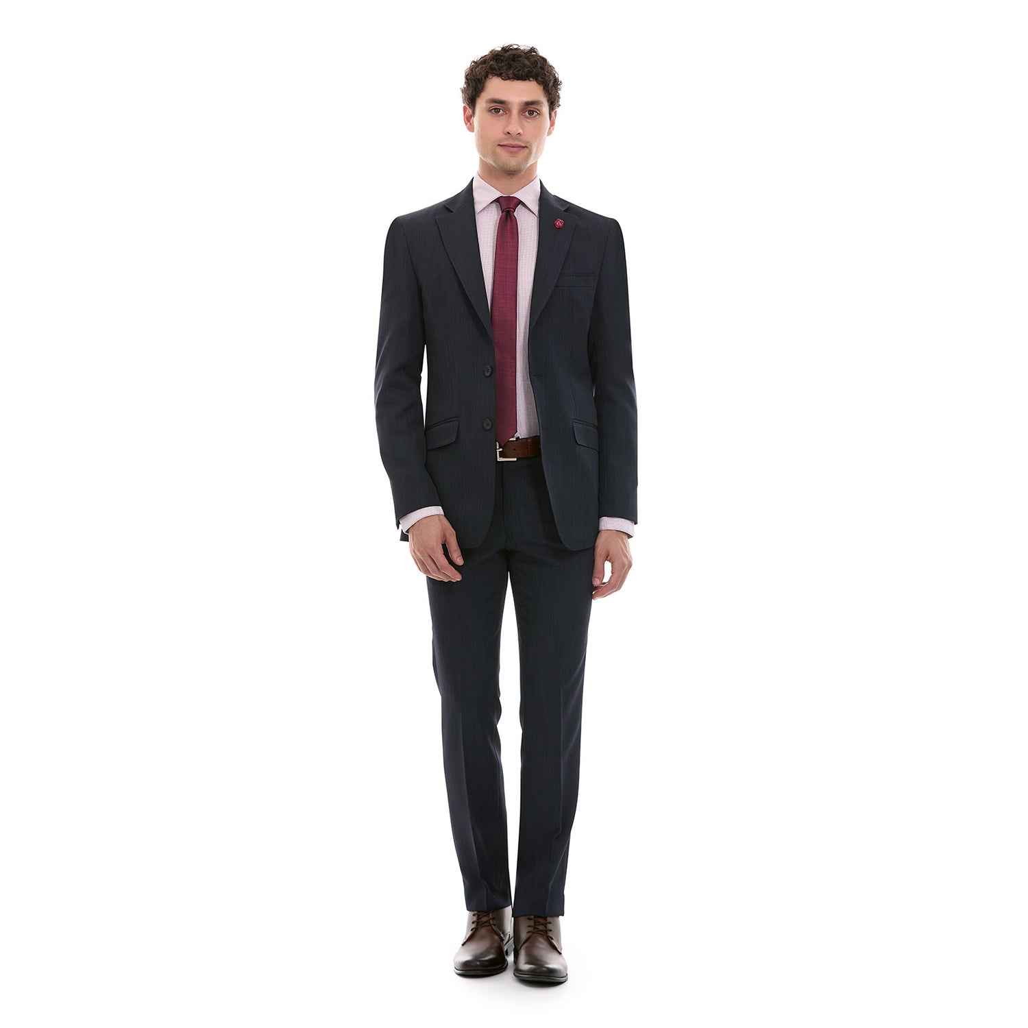 Traje para caballero Fit Slim en tejido de poliéster