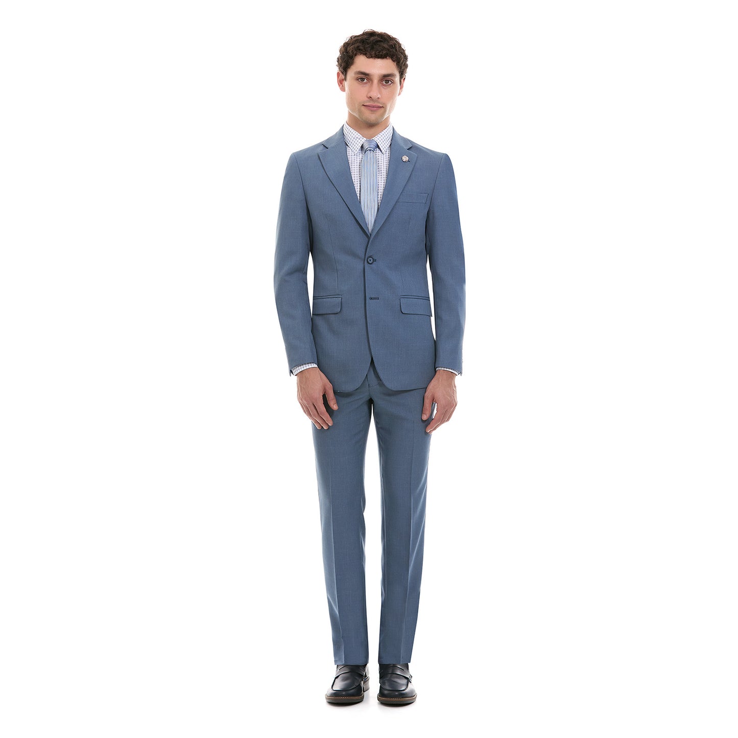 Traje Recto Dos Botones Fit Slim Liso