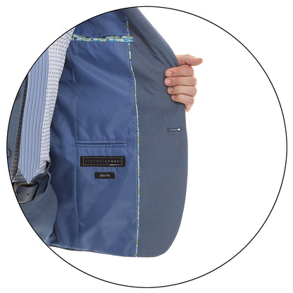 Traje Recto Dos Botones Fit Slim Liso
