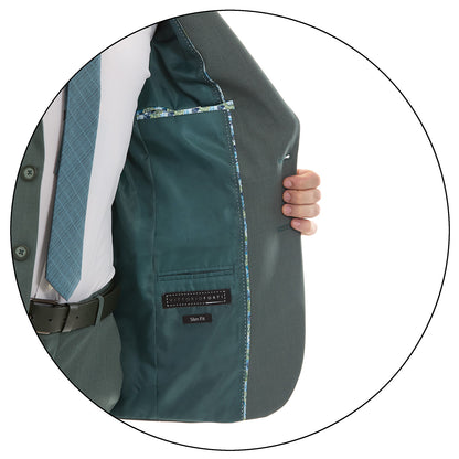 Traje Recto Dos Botones Fit Slim Liso