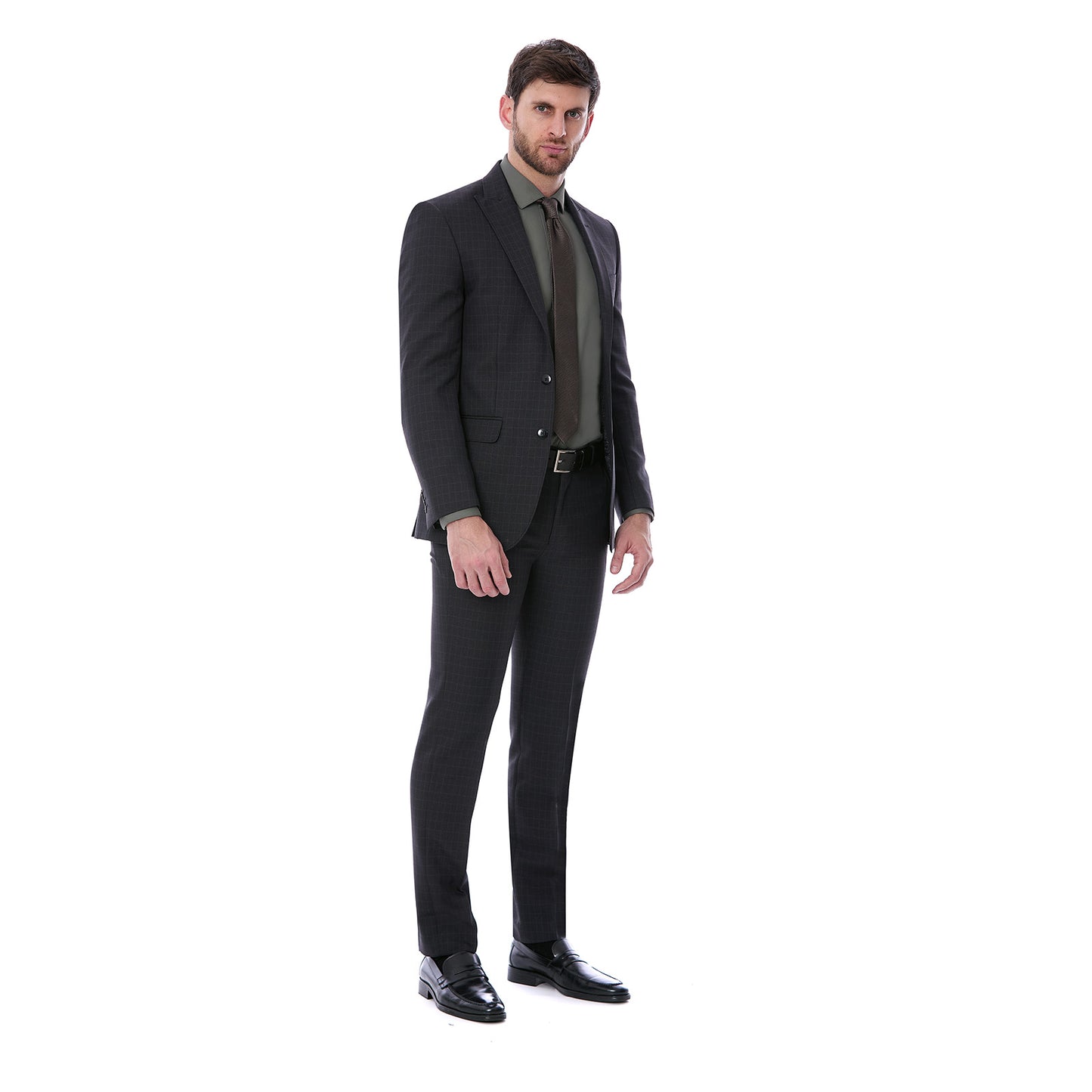 Traje para Caballero Slim Fit Tejido a Cuadros