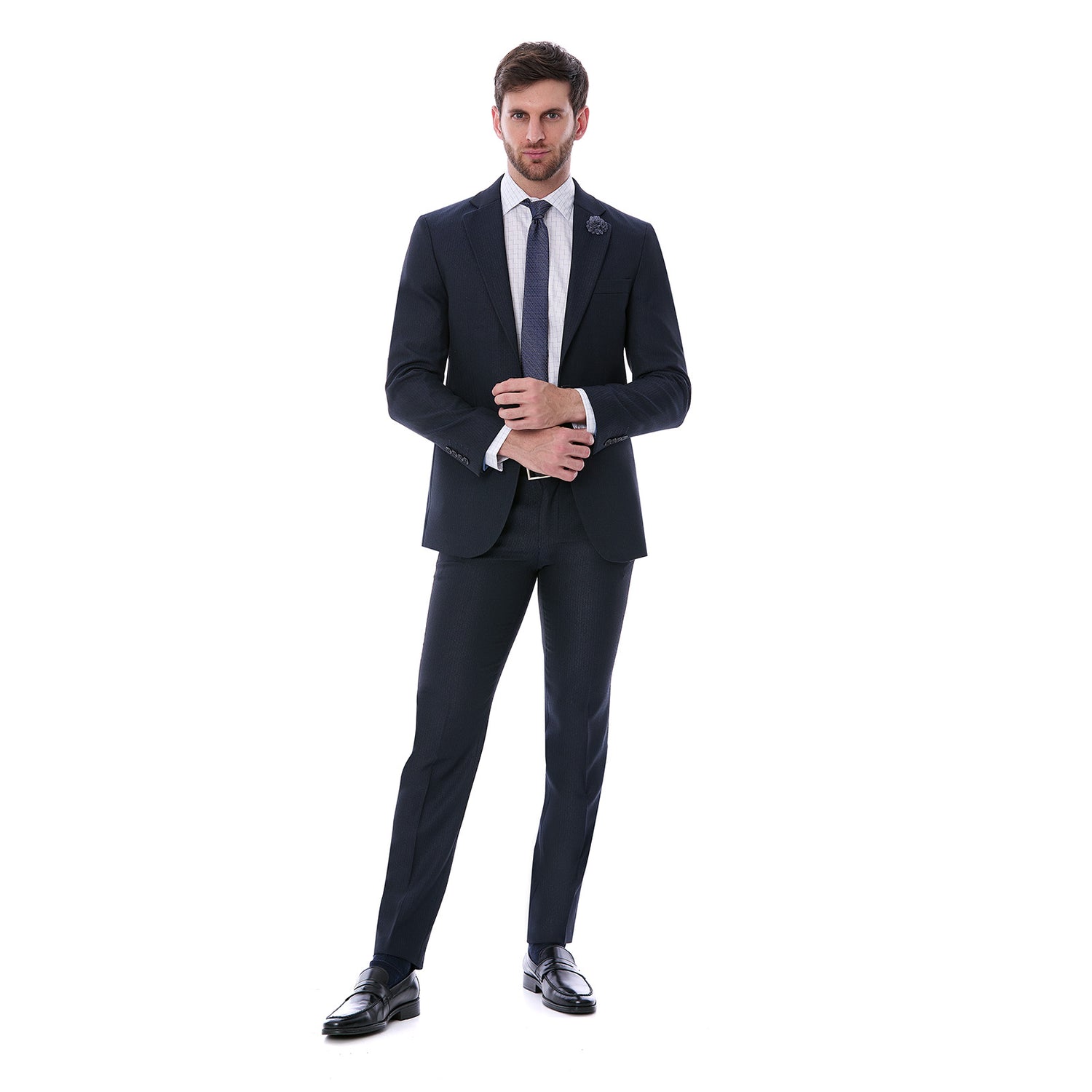 Traje para Hombre Slim Fit Recto Dos Botones